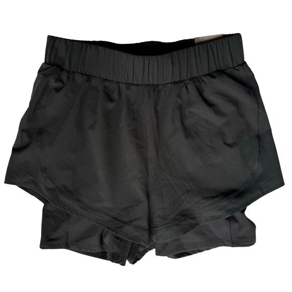 Calla Run Collection High-Rise 2 in 1 Run Short Women's XS Black - Picture 2 of 6